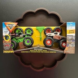 Monster Jam Monster Trucks ~ Grave Digger & Zombie Build & Re-Build